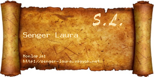 Senger Laura névjegykártya